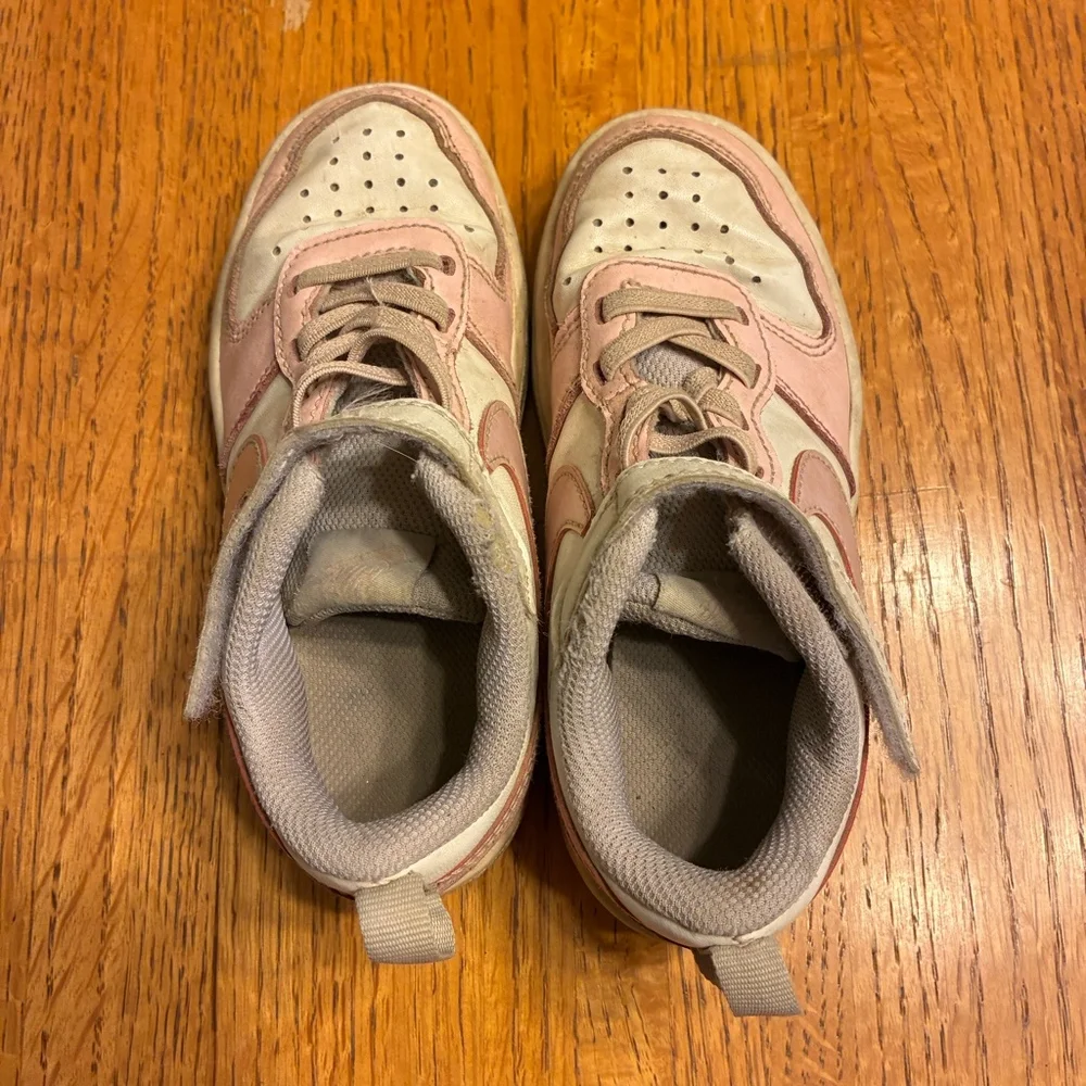 Nike Court Borough Low 2 Pink White Toddler Shoes‎ Size 11C DQ0473-100
